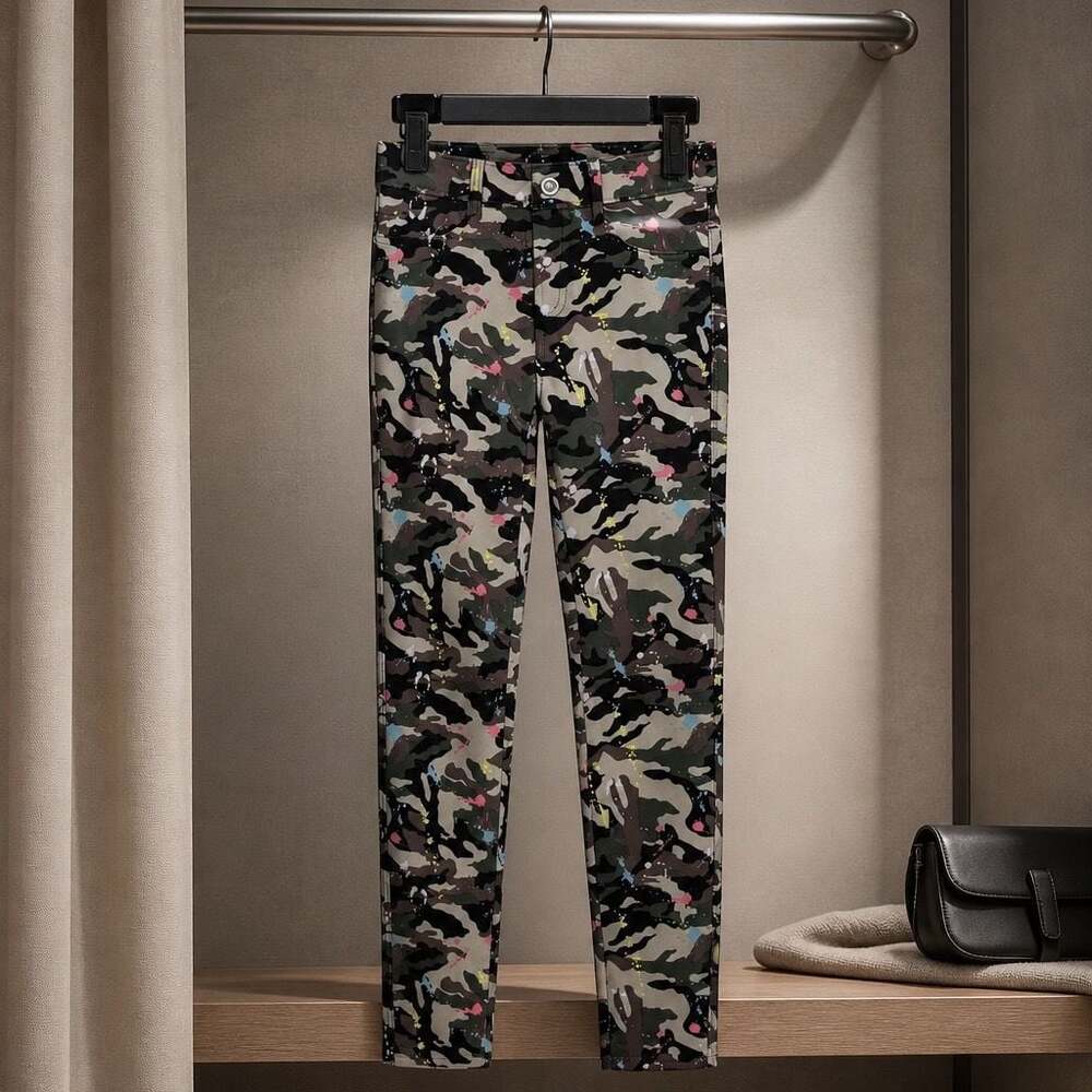KROIX Premium Denim Camouflage Paint Splatter Jeans #B72